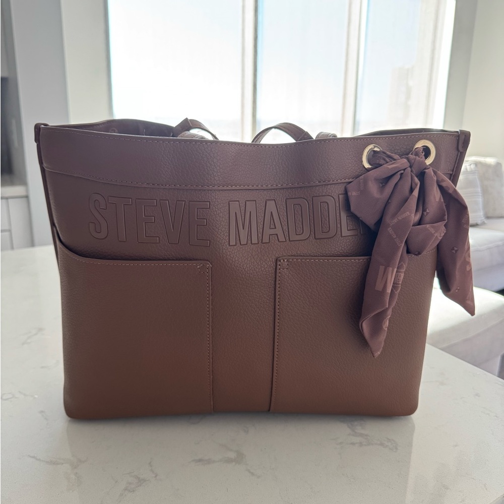 Steve Madden Brown Tote Bag